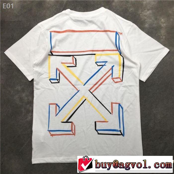 Off-White オフホワイト 半袖Tシャツ 2色可選 オシャレ印象で人気の高い おしゃれな夏ファッション2019
