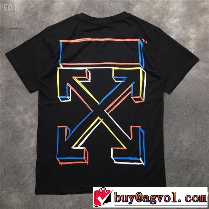 Off-White オフホワイト 半袖Tシャツ 2色可選 オシャレ印象で人気の高い おしゃれな夏ファッション2019