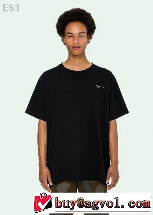 トレンドアイテムとして継続 2019春夏人気トレンドアイテム Off-White オフホワイト 半袖Tシャツ 2色可選
