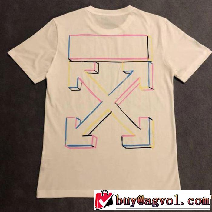 今季は特に注目ファション Off-White オフホワイト 半袖Tシャツ 《2019年》今、注目のストリート