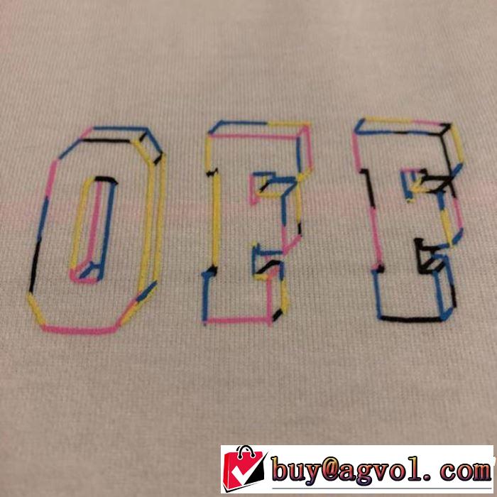 今季は特に注目ファション Off-White オフホワイト 半袖Tシャツ 《2019年》今、注目のストリート