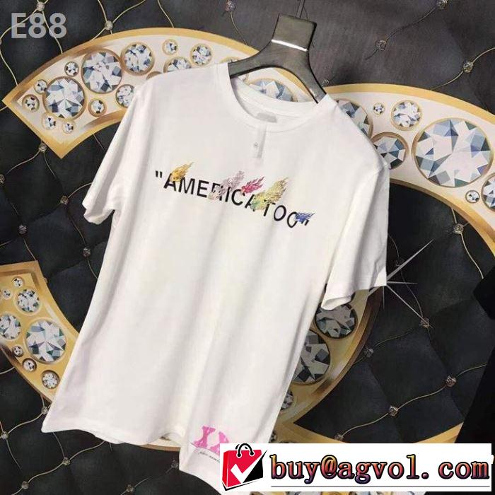 今季トレンドの限定アイテム 【2019春夏】最新コレクション Off-White オフホワイト 半袖Tシャツ 2色可選