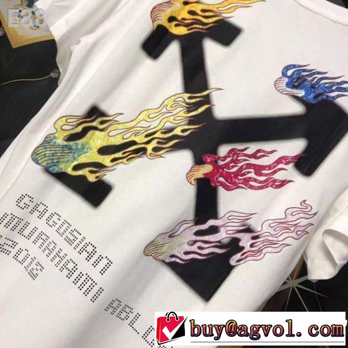今季トレンドの限定アイテム 【2019春夏】最新コレクション Off-White オフホワイト 半袖Tシャツ 2色可選