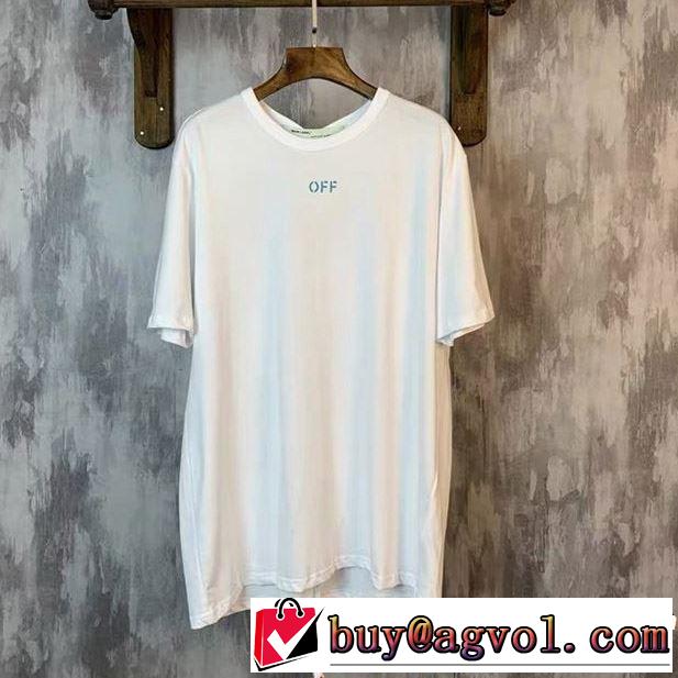 2019春夏の大注目トレンド Off-White オフホワイト 半袖Tシャツ まずは定番！人気アイテム すっきりした印象に
