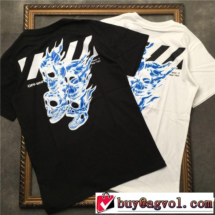 Off-White オフホワイト 半袖Tシャツ 2色可選 男女兼用 素敵カジュアルの春夏コレクション 2019夏色っぽさ