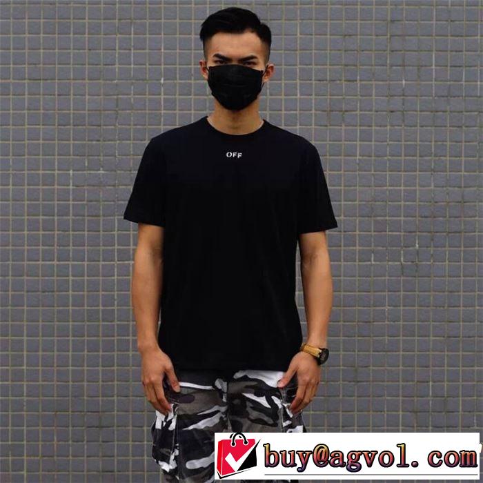 Off-White オフホワイト 半袖Tシャツ 2色可選 男女兼用 素敵カジュアルの春夏コレクション 2019夏色っぽさ