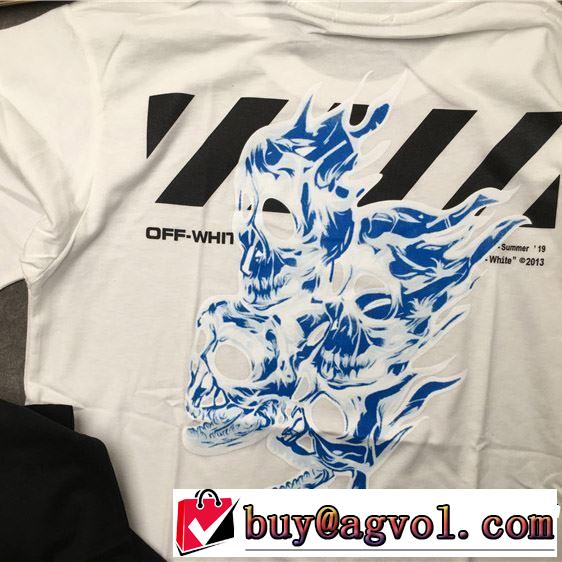 Off-White オフホワイト 半袖Tシャツ 2色可選 男女兼用 素敵カジュアルの春夏コレクション 2019夏色っぽさ