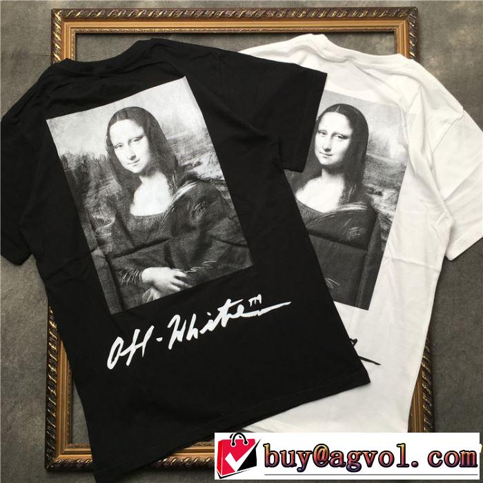 季節感をプラス人気商品 2019年の夏のマスト Off-White オフホワイト 半袖Tシャツ 2色可選 男女兼用