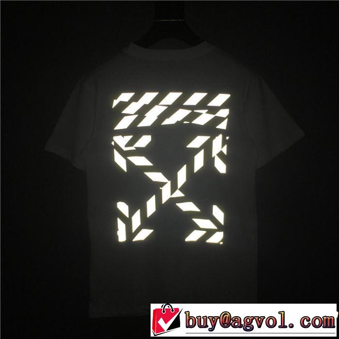半袖Tシャツ 2色可選 男女兼用 最も目立ったブランド新品 2019春夏トレンドアイテム Off-White オフホワイト