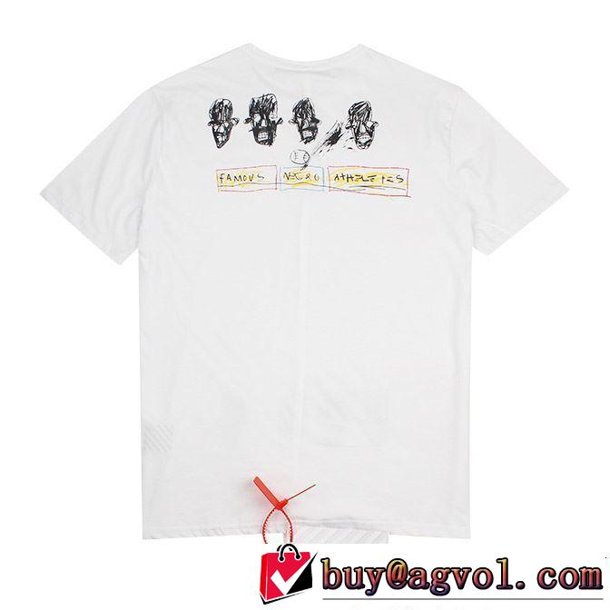 2019春夏のトレンド新商品 着るだけで上品なスタイル Off-White オフホワイト 半袖Tシャツ