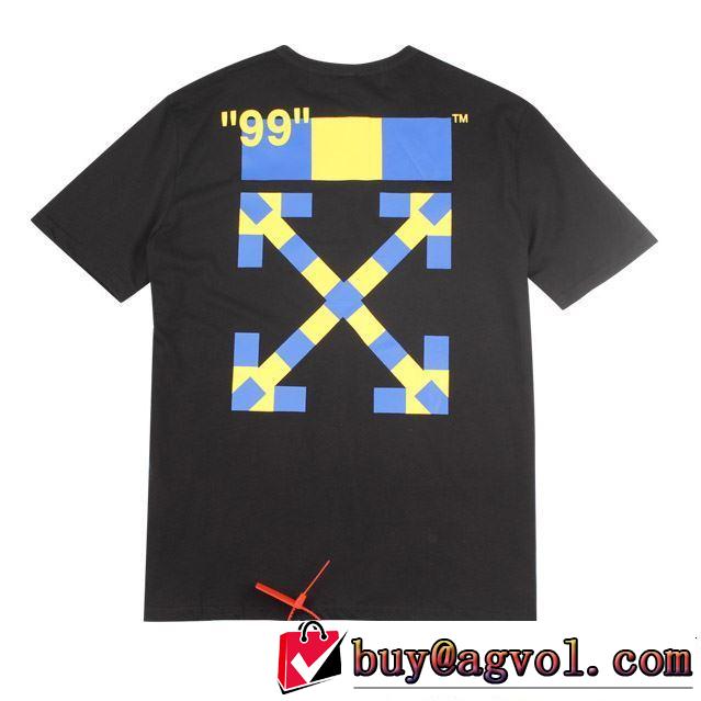 今から夏まで活躍する Off-White オフホワイト 半袖Tシャツ 2色可選 大人カジュアル夏ファッション2019