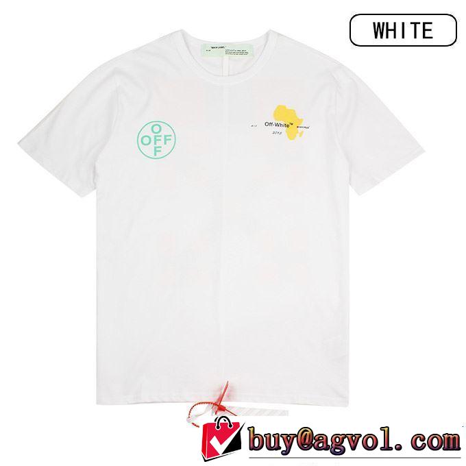2色可選 半袖Tシャツ人気ストリートブランド新品 2019春夏は人気定番 Off-White オフホワイト