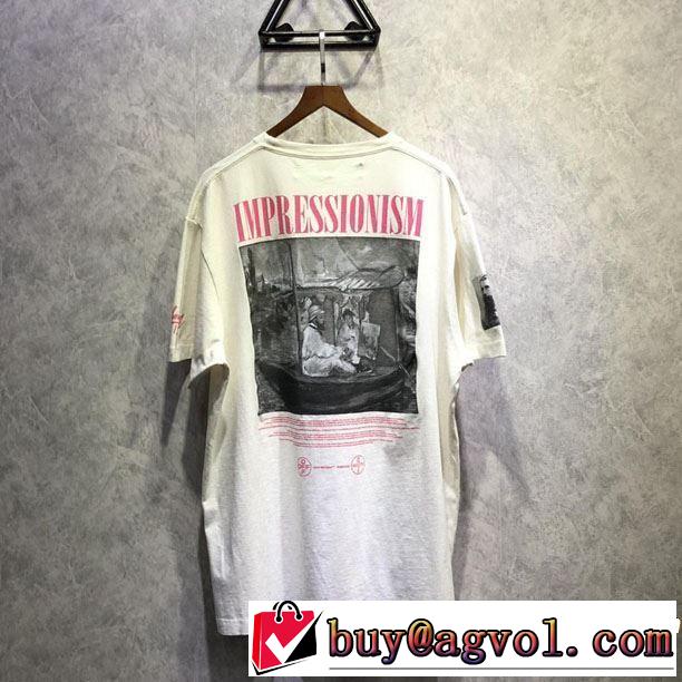 Off-White オフホワイト 半袖Tシャツ 2色可選 魅力的なカラー使い 2019年夏の一押しファッションアイテム