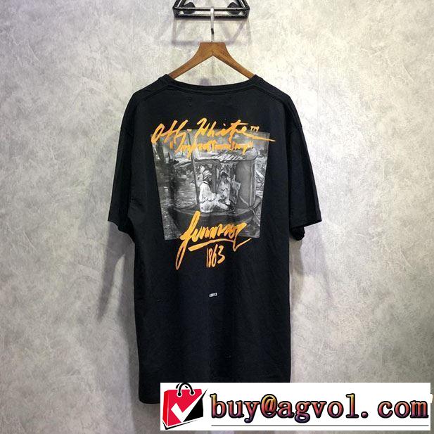 Off-White オフホワイト 半袖Tシャツ 2色可選 魅力的なカラー使い 2019年夏の一押しファッションアイテム