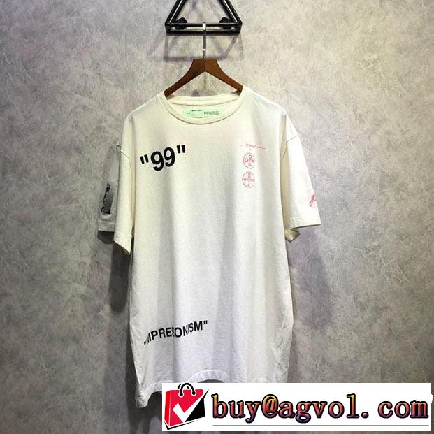 Off-White オフホワイト 半袖Tシャツ 2色可選 魅力的なカラー使い 2019年夏の一押しファッションアイテム