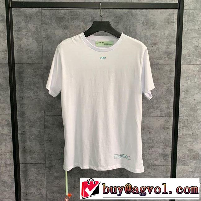 春夏らしい爽やかさ 2019即旬な装いに Off-White オフホワイト 半袖Tシャツ 2色可選 off-white 19ss】 OW 19ss