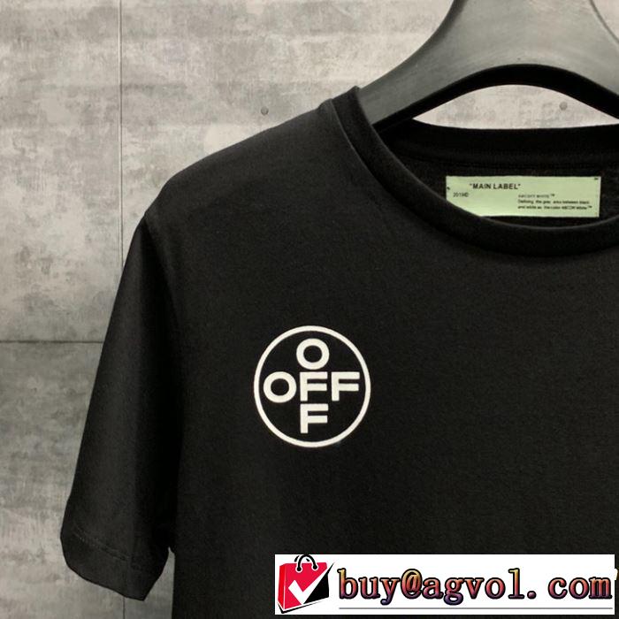2019SSのトレンド商品 Off-White オフホワイト 半袖Tシャツ off-white 19ss】 OW 19ss 2色可選 夏らしい季節感