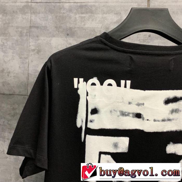 2019SSのトレンド商品 Off-White オフホワイト 半袖Tシャツ off-white 19ss】 OW 19ss 2色可選 夏らしい季節感