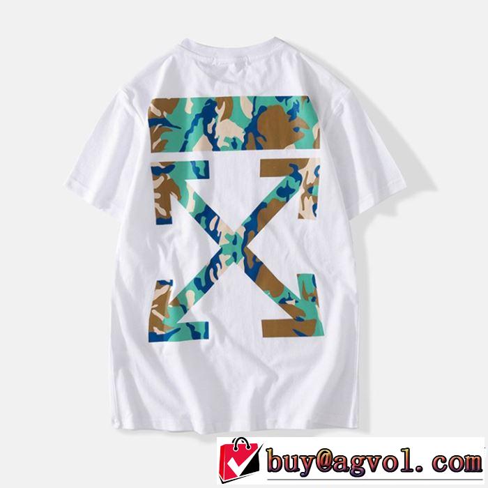 Off-White オフホワイト 半袖Tシャツ OFF-WHITE 2色可選 2019年春夏のトレンドアイテム 定番のスタイル春夏限定