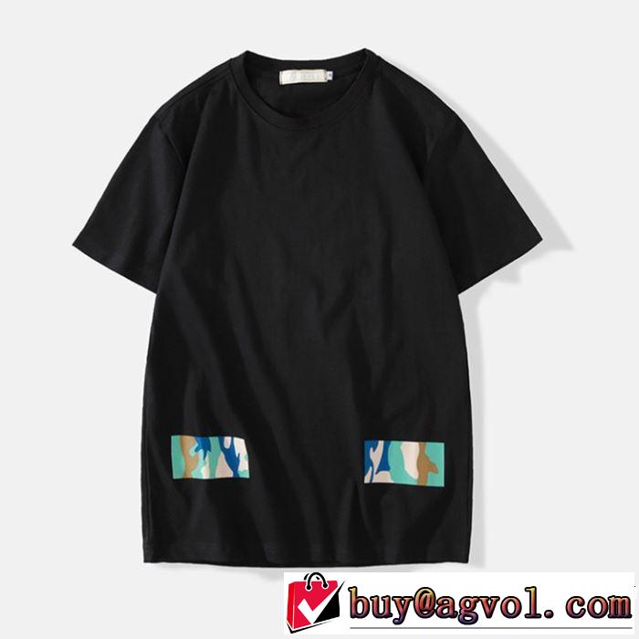 Off-White オフホワイト 半袖Tシャツ OFF-WHITE 2色可選 2019年春夏のトレンドアイテム 定番のスタイル春夏限定