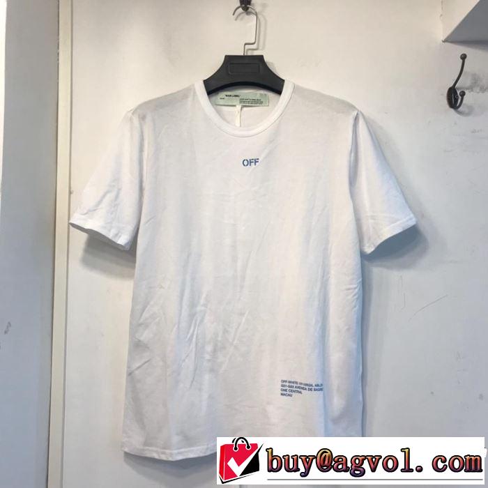 2019年春夏流行ファッション 大人の可愛さを引き立て Off-White オフホワイト 半袖Tシャツ off-white 19 2色可選