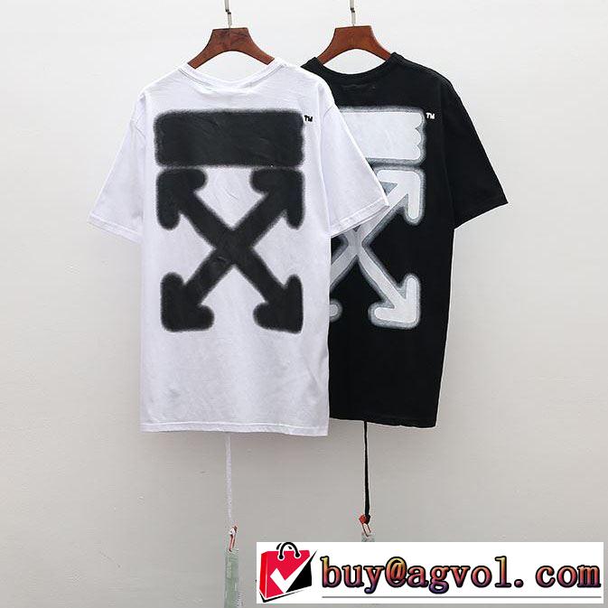 2色可選《2019年》今、注目のストリート季節感のあるファッション Off-White オフホワイト Tシャツ/半袖