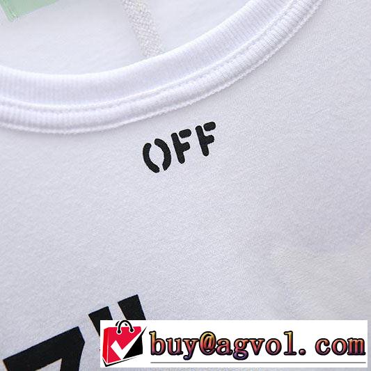 2色可選《2019年》今、注目のストリート季節感のあるファッション Off-White オフホワイト Tシャツ/半袖