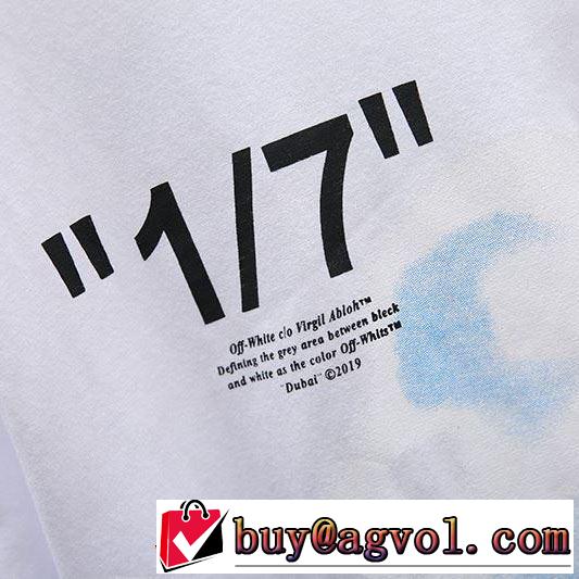 2色可選《2019年》今、注目のストリート季節感のあるファッション Off-White オフホワイト Tシャツ/半袖