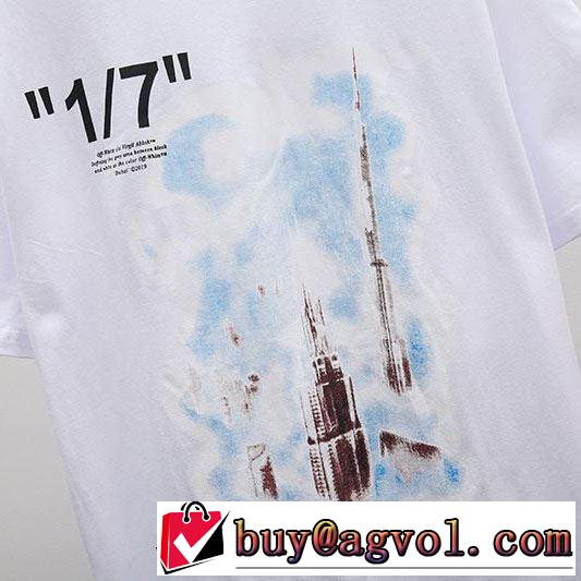 2色可選《2019年》今、注目のストリート季節感のあるファッション Off-White オフホワイト Tシャツ/半袖