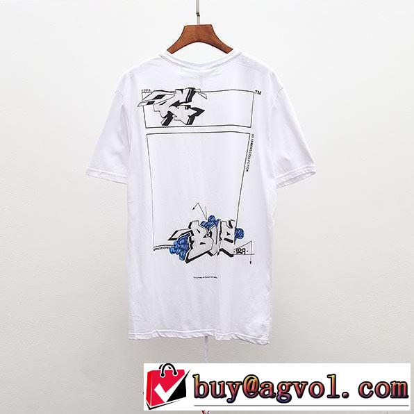 2019春夏は人気定番Off-White  2色可選オフホワイトブランドの話題の新作も！ Tシャツ/半袖