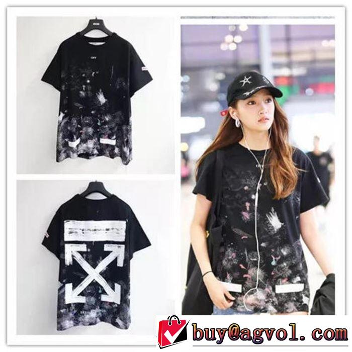  人気ストリートブランド新品  Off-White オフホワイト2019春夏は人気定番 Tシャツ/半袖