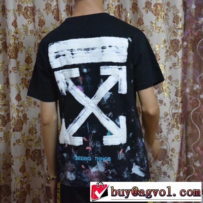 人気ストリートブランド新品  Off-White オフホワイト2019春夏は人気定番 Tシャツ/半袖