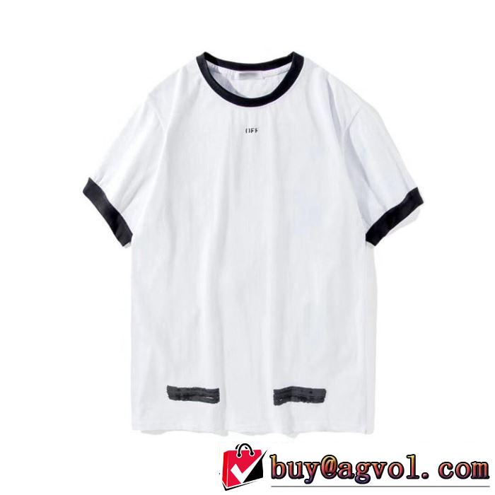 さわやか夏スタイル新品  Off-White 2色可選 オフホワイト Tシャツ/半袖 2019年春夏シーズンの人気