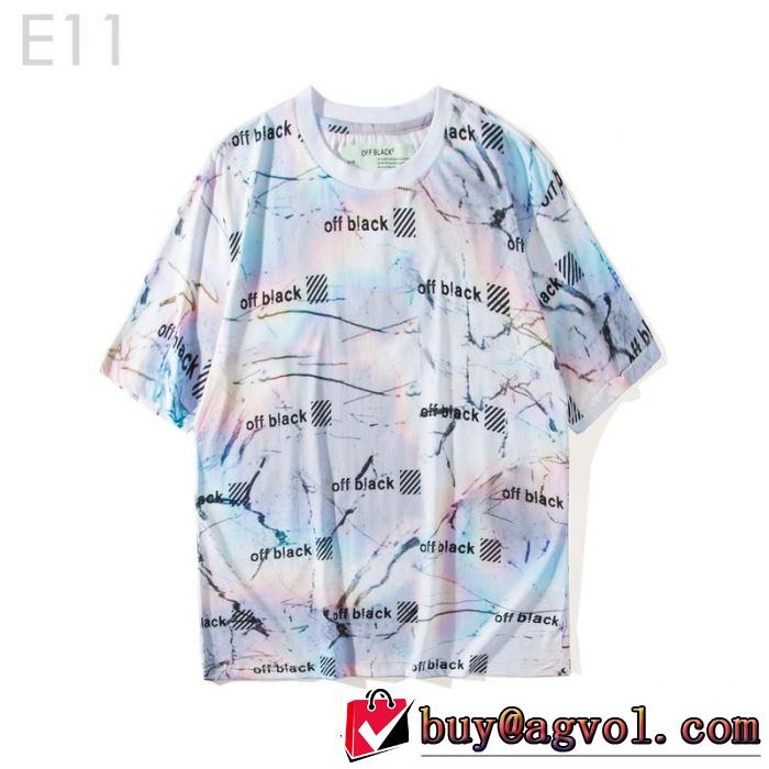 すっきりした印象に Off-White オフホワイトおしゃれな夏ファッション2019 Tシャツ/半袖 2色可選
