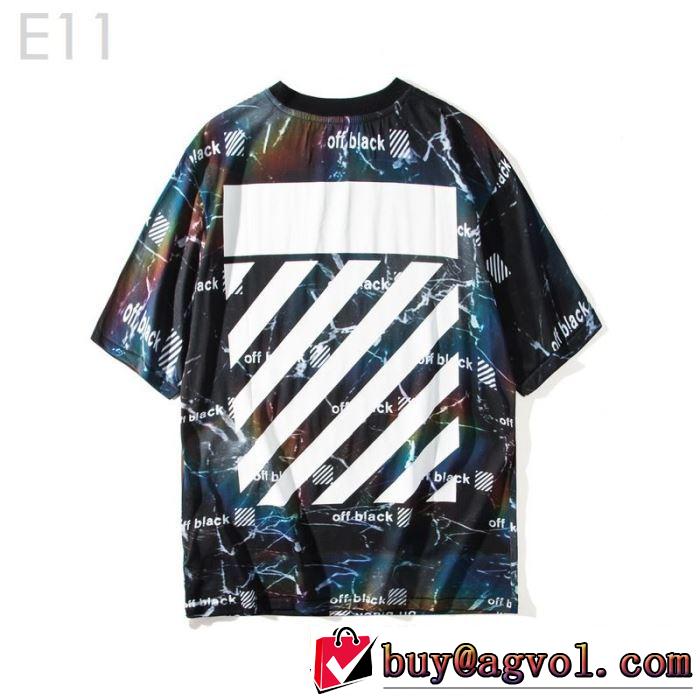 すっきりした印象に Off-White オフホワイトおしゃれな夏ファッション2019 Tシャツ/半袖 2色可選