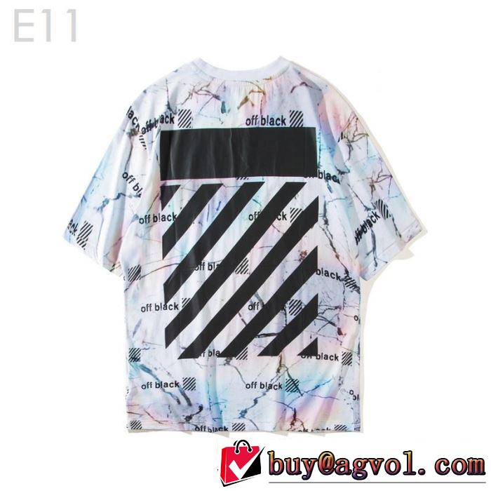 すっきりした印象に Off-White オフホワイトおしゃれな夏ファッション2019 Tシャツ/半袖 2色可選