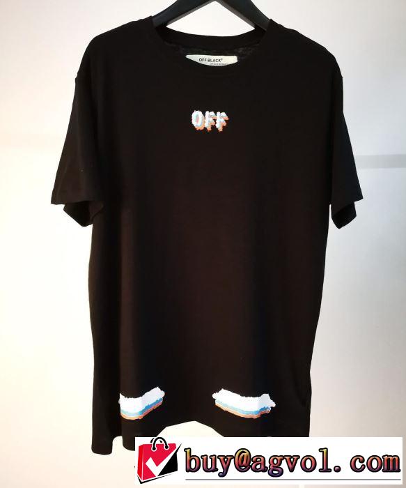  オシャレアイテムOff-White2019春夏は人気定番 オフホワイト Tシャツ/半袖  着回し力も抜群です！