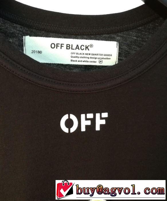 2色可選 Off-White元気な印象のコーデオフホワイト Tシャツ/半袖 2019春夏人気トレンドアイテム