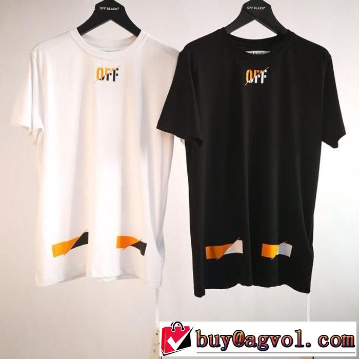 Off-White2019春夏は人気定番 オフホワイト 都市独特のトレンドアイテム Tシャツ/半袖 2色可選