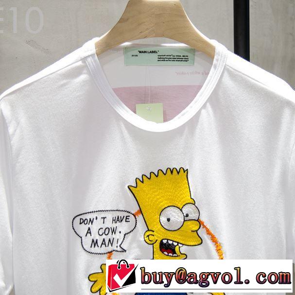派手にはなりすぎず Off-White 2019春夏人気 オフホワイト Tシャツ/半袖  特に夏は人気アイテム