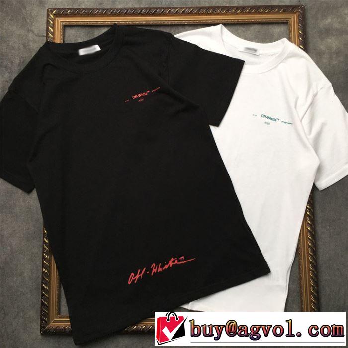 大人カジュアル上手に Off-White オフホワイト 2019年春夏シーズンの人気 Tシャツ/半袖