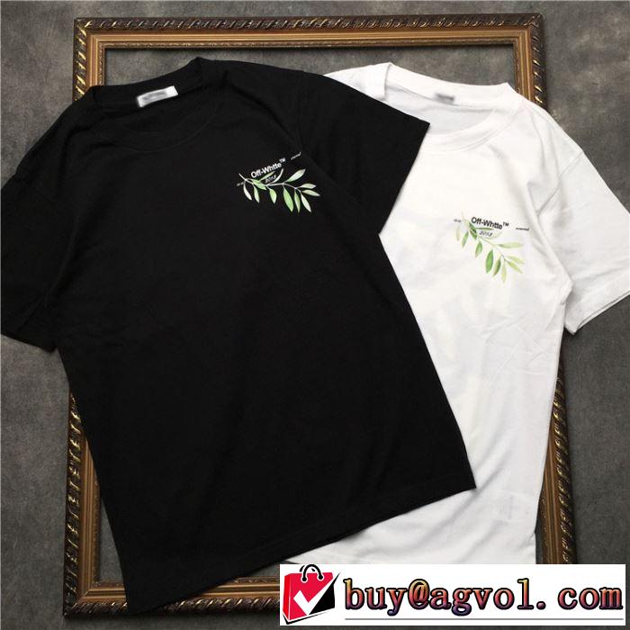 素敵カジュアル春夏新品 Off-White おしゃれな夏ファッション2019オフホワイト Tシャツ/半袖 2色可選
