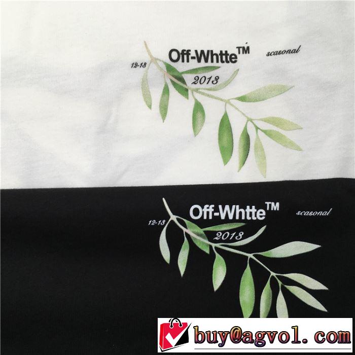 素敵カジュアル春夏新品 Off-White おしゃれな夏ファッション2019オフホワイト Tシャツ/半袖 2色可選