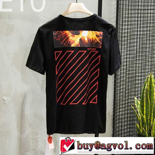 海外セレブは大人気 Off-White オフホワイト2019年春夏シーズンの人気  Tシャツ/半袖