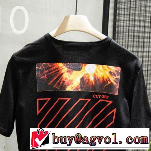 海外セレブは大人気 Off-White オフホワイト2019年春夏シーズンの人気  Tシャツ/半袖