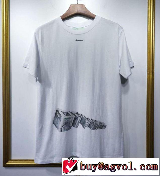 2019春夏人気トレンドアイテム  Off-White 2色可選絶妙にオシャレ人気アイテムオフホワイト Tシャツ/半袖