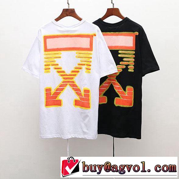  今流行りの最新コレクション Off-White オフホワイト Tシャツ/半袖 《2019年》今、注目のストリート 2色可選