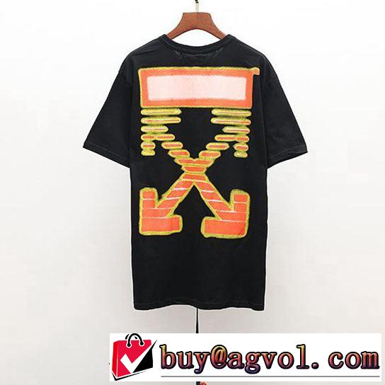 今流行りの最新コレクション Off-White オフホワイト Tシャツ/半袖 《2019年》今、注目のストリート 2色可選