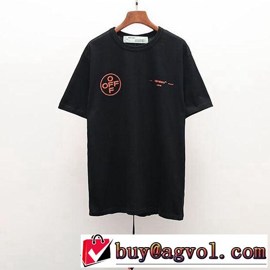 今流行りの最新コレクション Off-White オフホワイト Tシャツ/半袖 《2019年》今、注目のストリート 2色可選