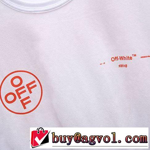 今流行りの最新コレクション Off-White オフホワイト Tシャツ/半袖 《2019年》今、注目のストリート 2色可選